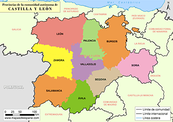 Mapa Castilla y León