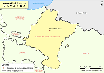 Mapa Comunidad Foral de Navarra
