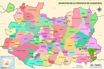 Mapa provincia de Ciudad Real