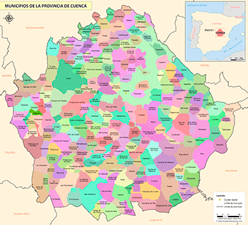 Mapa provincia de Cuenca