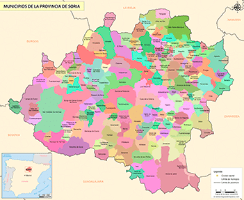 Mapa provincia de Soria