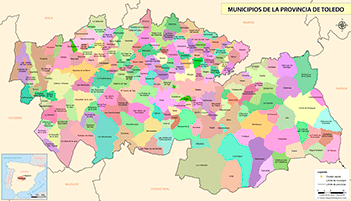 Mapa provincia de Toledo